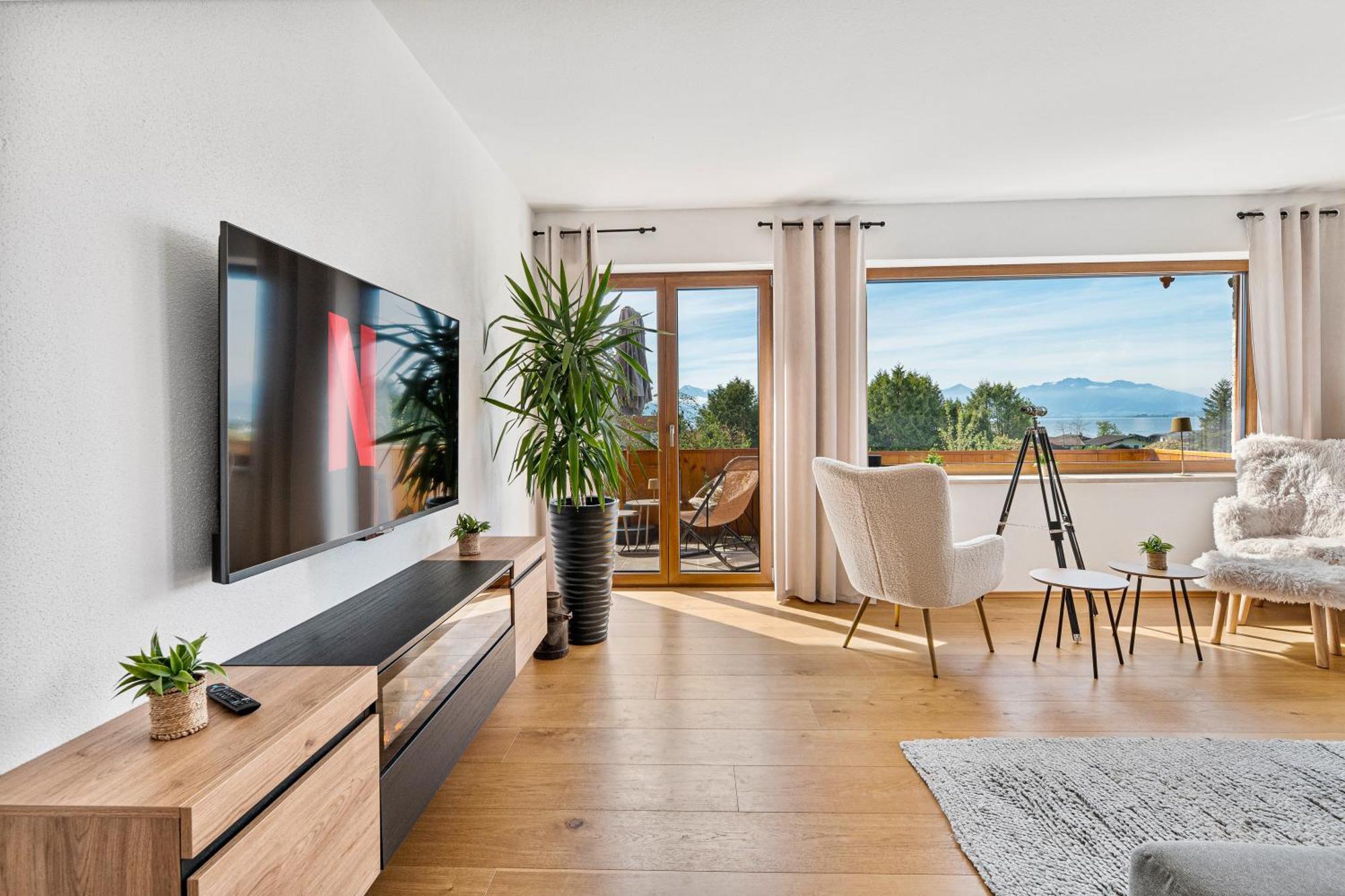 Chalet Am See - Seeblick Bergblick Modern Charmant Neu Seeon-Seebruck Zewnętrze zdjęcie